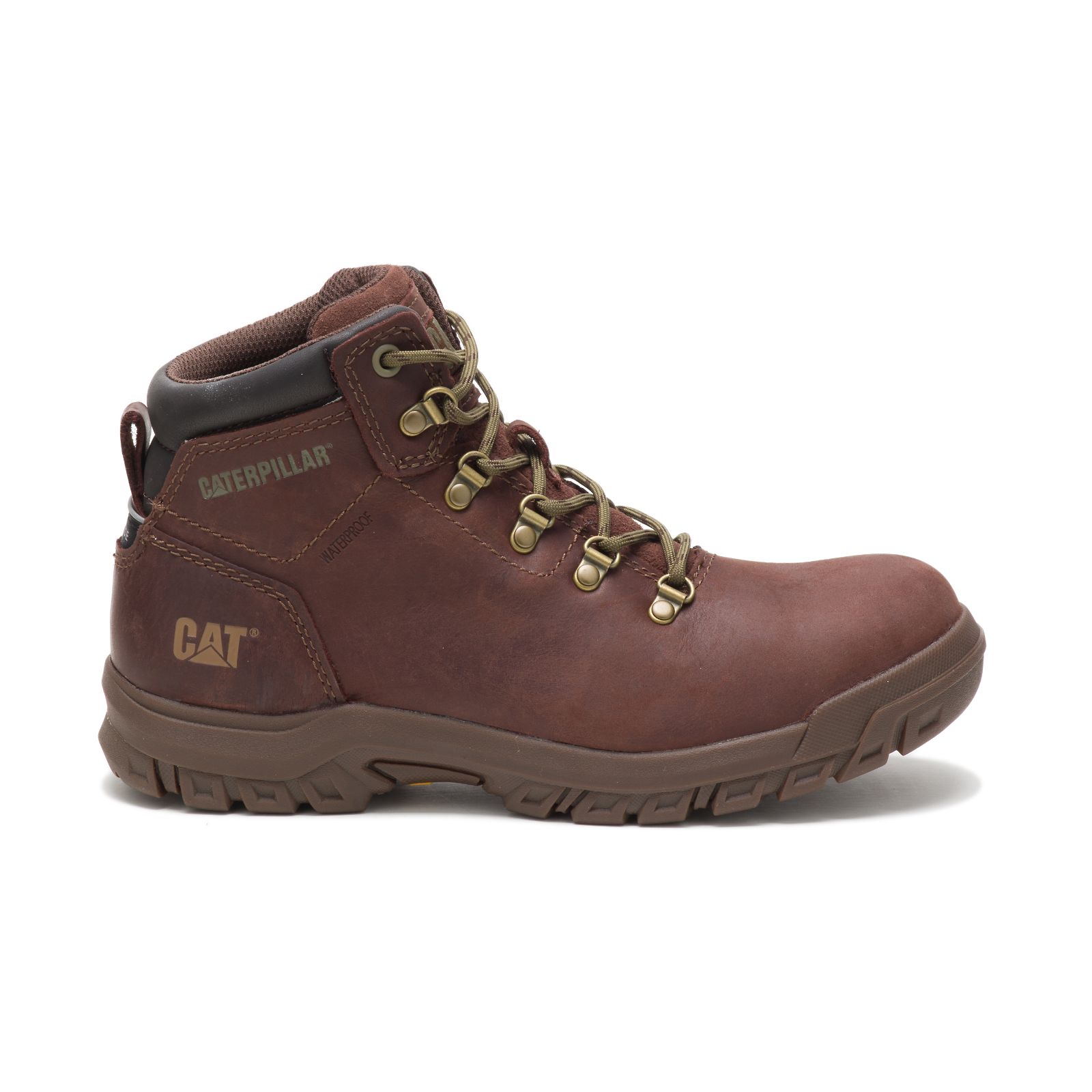 Caterpillar Boots South Africa - Cat Women's Mae Steel Toe Waterproof Work Boots Brown YT8916324